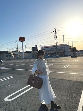 「Diosfront（ディオスフロント）のアイテム（ワンピース/ドレス）」を使った、mikumikuさん（レディース・170cm）の春コーディネート