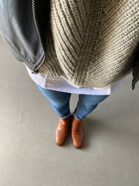 「FLORSHEIM（フローシャイム）のアイテム（ブーツ）」を使った、rinzuさん（レディース・166cm）の春コーディネート