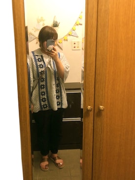 「JUNRED（ジュンレッド）のアイテム」を使った、あやぺさん（レディース・154cm）の春コーディネート