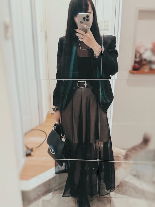 HELMUT LANGのノーカラージャケットを使ったレディース人気