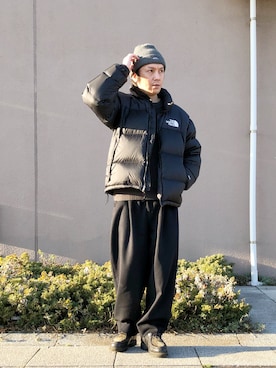 「NOAH（ノア）のアイテム（帽子）」を使った、YMNさん（メンズ・175cm）の冬コーディネート