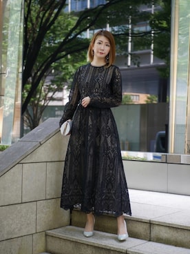 「アイテム（クラッチバッグ）」を使った、shiokoさん（レディース・155cm）の夏コーディネート