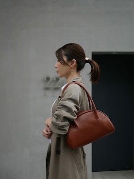 「ボストンバッグ」｜shiokoさん（レディース・155cm）の冬コーディネート