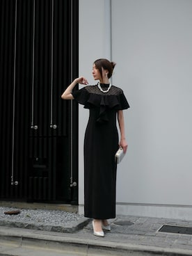 「アイテム（クラッチバッグ）」を使った、shiokoさん（レディース・155cm）の秋コーディネート