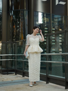 「アイテム（クラッチバッグ）」を使った、shiokoさん（レディース・155cm）の冬コーディネート