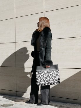 「My shawty（ﾏｲｼｬｳﾃｨｰ）のアイテム（ハンドバッグ）」を使った、shiokoさん（レディース・155cm）の冬コーディネート