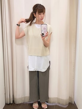 「オリエンタルトラフィック」｜「アイテム（アクセサリー）」を使った、ひかるさん（レディース・159cm）の夏コーディネート