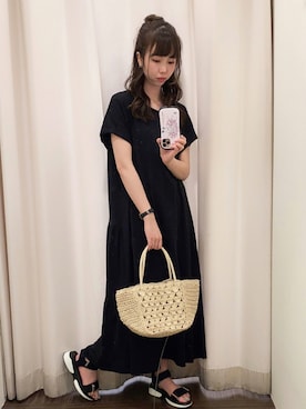 「いいね&フォロー よろしくお願いします☺︎」｜「アイテム（その他）」を使った、ひかるさん（レディース・159cm）の夏コーディネート