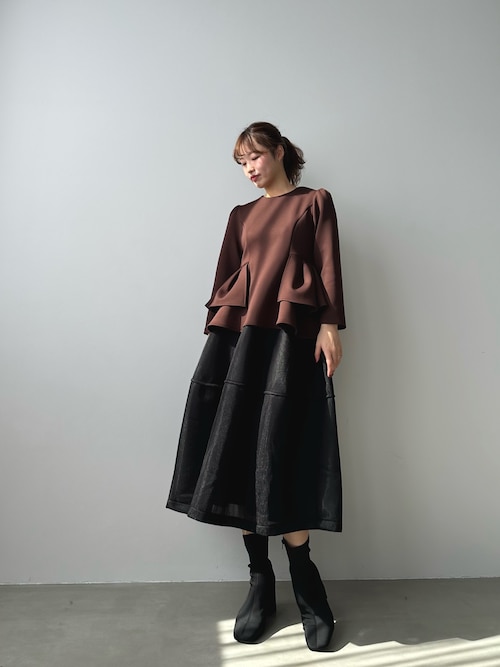 シアーボリュームフレアスカート（スカート）｜MERAKI（メラキ）の