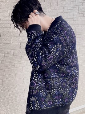 「Needles（ニードルス）のアイテム（ブルゾン）」を使った、ULAさん（メンズ・179cm）の秋コーディネート