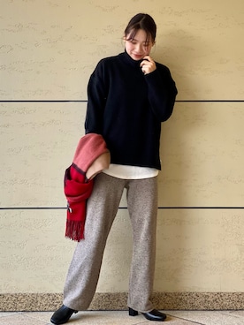 「TWEED MILL（ツイードミル）のアイテム」を使った、マリンさん（レディース・165cm）の秋コーディネート