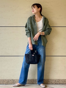 「DANTON（ダントン）のアイテム」を使った、マリンさん（レディース・165cm）の夏コーディネート