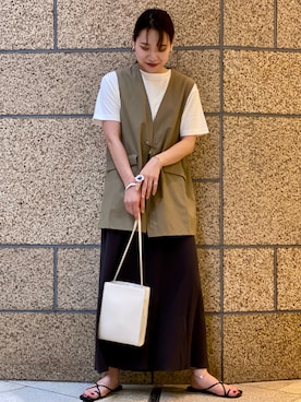 「unify（ユニファイ）のアイテム」を使った、マリンさん（レディース・165cm）の夏コーディネート