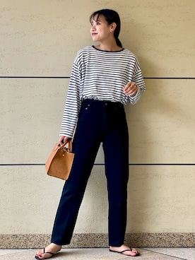 「MARCO BIANCHINI（マルコビアンチーニ）のアイテム」を使った、マリンさん（レディース・165cm）の夏コーディネート