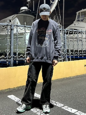 「アイテム（スウェット）」を使った、sr1661さん（メンズ・172cm）の秋コーディネート