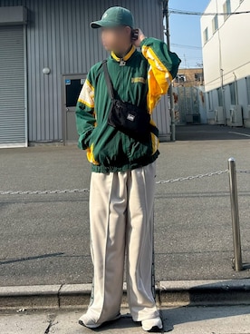 「UMBRO（アンブロ）のアイテム」を使った、霛さん（メンズ・172cm）の春コーディネート