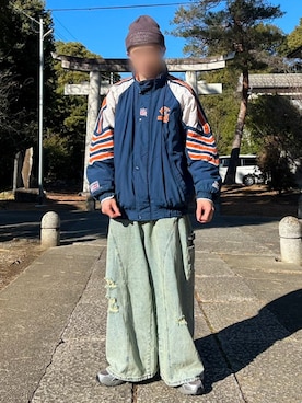 「RVCA（ルーカ）のアイテム」を使った、sr1661さん（メンズ・172cm）の冬コーディネート