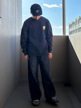 「アイテム（キャップ）」を使った、sr1661さん（メンズ・172cm）の秋コーディネート