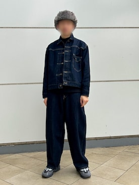 「アイテム（デニムジャケット）」を使った、sr1661さん（メンズ・172cm）の冬コーディネート