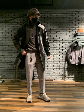 張嘉駿さん（メンズ・170cm）の秋コーディネート