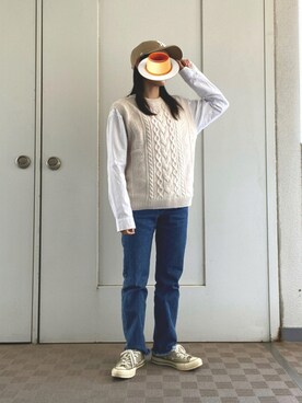 「キャップ女子」｜クレン【相互フォロー】　さん（レディース・150cm）の秋コーディネート