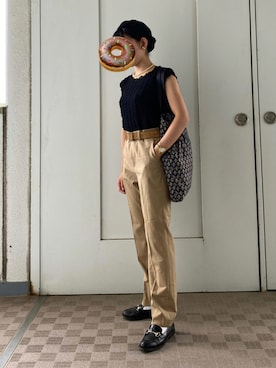 「MARC JACOBS（マークジェイコブス）のアイテム（トートバッグ）」を使った、クレン【相互フォロー】　さん（レディース・150cm）の秋コーディネート