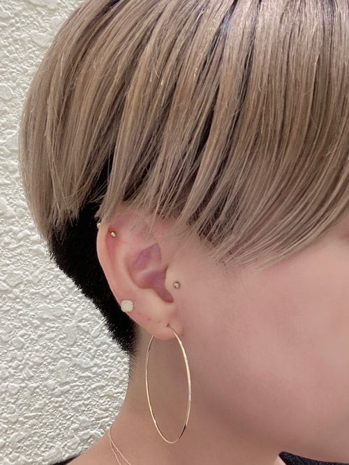 PAS TIERRA（パティエラ）の「【Ray】K10フープピアスL（ピアス（両耳