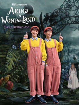 サロペット オーバーオールを使った ディズニーコーデ のメンズ人気ファッションコーディネート Wear