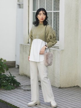 おさやさん（レディース・167cm）の秋コーディネート