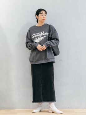 「HEYUMM」｜「アイテム（その他）」を使った、おさやさん（レディース・167cm）の秋コーディネート