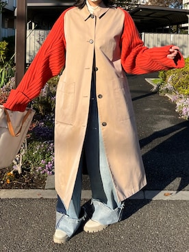 「mici（ミチ）のアイテム」を使った、おさやさん（レディース・167cm）の冬コーディネート