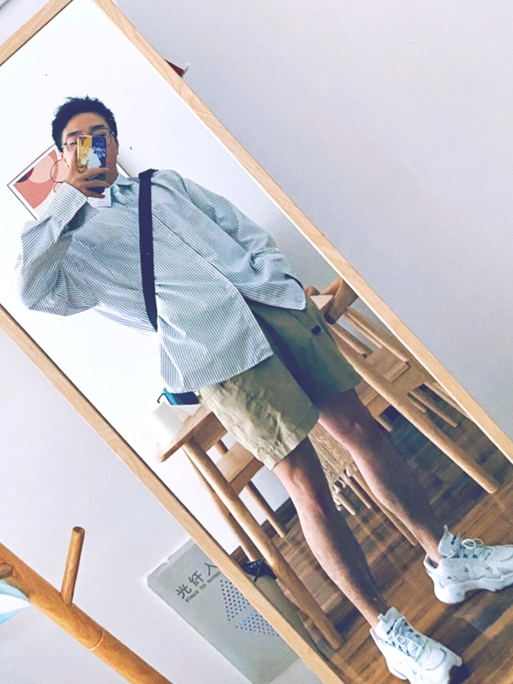 「夏、基础款」｜「Reebokのアイテム（その他シューズ、ホワイト系）」を使った、GAN_yyyyさん（メンズ・175cm）の冬コーディネートの1枚目の写真