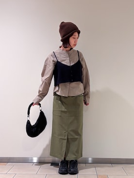 「ITEMS URBANRESEARCH（アイテムズ アーバンリサーチ）のアイテム」を使った、れいかさん（レディース・153cm）の秋コーディネート