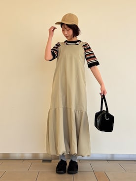 「ITEMS URBANRESEARCH（アイテムズ アーバンリサーチ）のアイテム（ニット/セーター）」を使った、れ い か さん（レディース・153cm）の春コーディネート