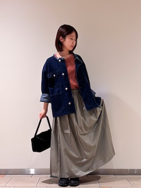 「ITEMS URBANRESEARCH（アイテムズ アーバンリサーチ）のアイテム」を使った、れいかさん（レディース・153cm）の秋コーディネート