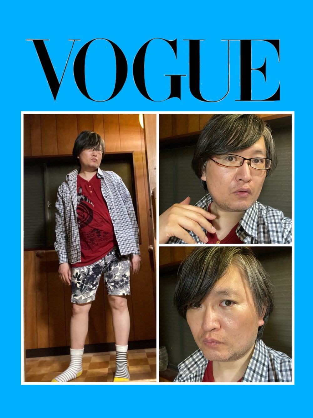 「picsart、VOUGE、Christian Trans Humanist、クリスチャントランスヒューマニスト、Christian Artist、クリスチャンアーティスト、46歳、楠山祐輔、yusukekusuyama、美脚」｜「amazonのアイテム（パンツ、グレー系）」を使った、Yusuke Kusuyama ‐ 楠山祐輔さん（メンズ・173cm）の春コーディネートの1枚目の写真