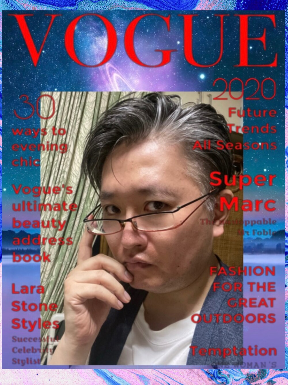 「アラフィフ男子、アラフォー男子、楠山祐輔、yusukekusuyama、ゆーくす、クリスチャンアーティスト、Christian Artist、クリスチャントランスヒューマニスト、Christian Trans Humanist、47歳」｜「PARTY HOUSEのアイテム（ベスト、ブラック系）」を使った、Yusuke Kusuyama ‐ 楠山祐輔さん（メンズ・173cm）の夏コーディネートの1枚目の写真