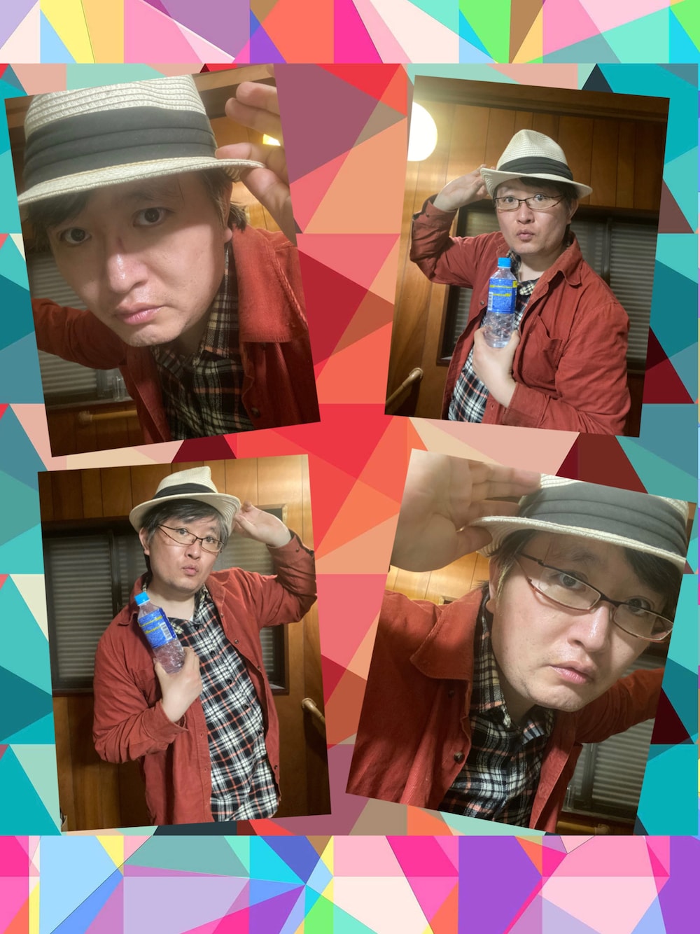 「Christian Artist、クリスチャンアーティスト、Christian Trans Humanist、クリスチャントランスヒューマニスト、47歳になりました😊、47歳、picsart、メガネ男子、アラフォー男子、アラフィフ」｜「WOOD CUTTERのアイテム（シャツ/ブラウス、ブラック系）」を使った、Yusuke Kusuyama ‐ 楠山祐輔さん（メンズ・173cm）の秋コーディネートの1枚目の写真