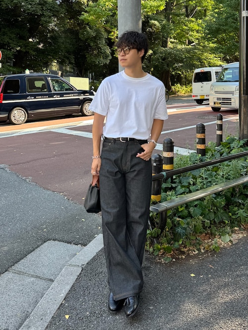 【LURAKU】Semi-flared Rigid Denim Sサイズ LURAKU】Semi-flared Rigid Denim / LURAKU セミフレアリジット