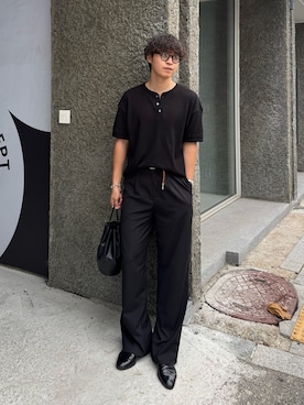 「アイテム（トートバッグ）」を使った、Takamitsuさん（メンズ・178cm）の夏コーディネート