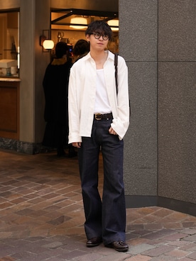 「LURAKU（ルラク）のアイテム」を使った、Takamitsuさん（メンズ・178cm）の春コーディネート