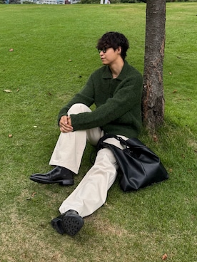 「アイテム（イヤーカフ）」を使った、Takamitsuさん（メンズ・178cm）の秋コーディネート