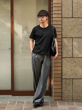 「アイテム（パンツ）」を使った、Takamitsuさん（メンズ・178cm）の春コーディネート