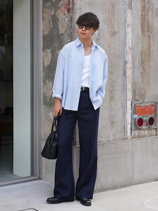 「LURAKU(ルラク)の【LURAKU】Regular Fit Shirt / LURAKU レギュラーフィットシャツ(シャツ/ブラウス)」を使った、Takamitsuさん(メンズ・178cm)の秋コーディネート