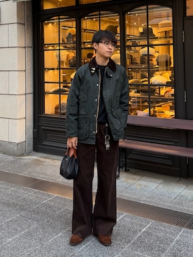 「アイテム（ミリタリージャケット）」を使った、Takamitsuさん（メンズ・178cm）の冬コーディネート