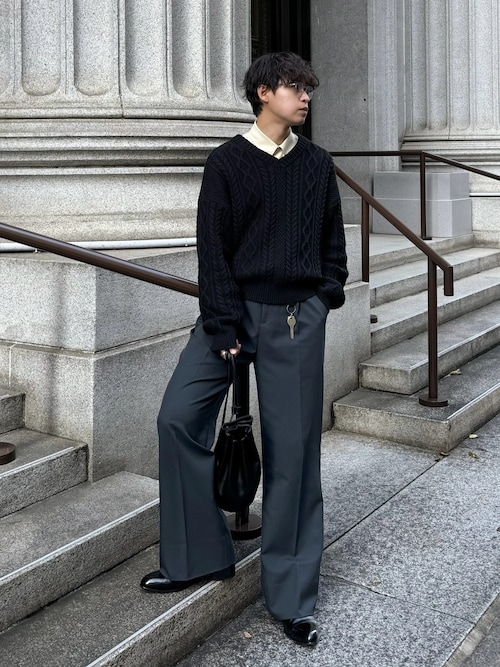 LURAKU（ルラク）の「【LURAKU】One tuck straight slacks / 1