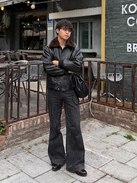 「アイテム（その他アウター）」を使った、Takamitsuさん（メンズ・178cm・20代）の秋コーディネート