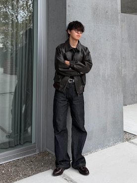 「アイテム（ジャケット/アウター）」を使った、Takamitsuさん（メンズ・178cm）の秋コーディネート