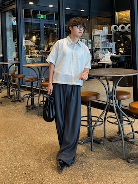 「アイテム（トートバッグ）」を使った、Takamitsuさん（メンズ・178cm）の夏コーディネート