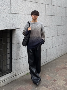 「アイテム（トートバッグ）」を使った、Takamitsuさん（メンズ・178cm）の秋コーディネート